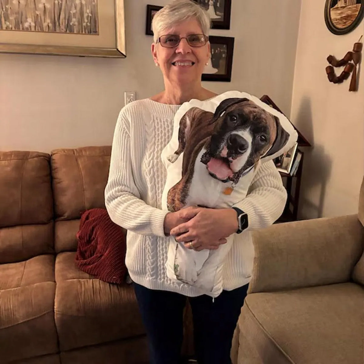 Custom Photo Pet Pillow, Personalized Dog Cat Shaped Pillow, Pet Memorial Gift for Pet Lovers 686443 WFD