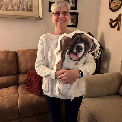 Custom Photo Pet Pillow, Personalized Dog Cat Shaped Pillow, Pet Memorial Gift for Pet Lovers 686443 WFD