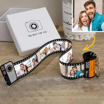 Custom Photo Film Roll Keychain, Personalized Camera Roll Picture Keychain, Romantic Couple Gift 686210 WFD