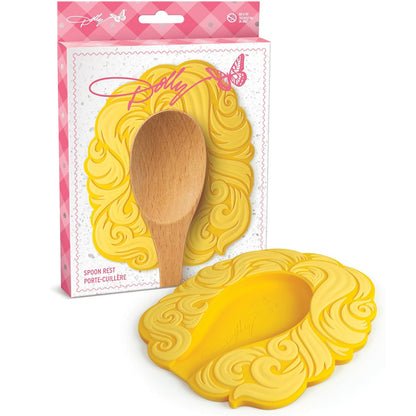 Dolly Parton Big Hair Spoon Rest, Heat Resistant Silicone Utensil Holder, Country Music Kitchen Gift 686427 WFD