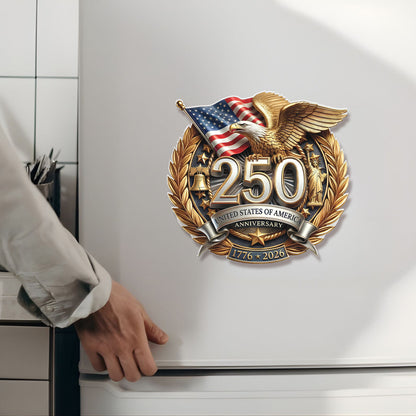 250 Years USA Anniversary Fridge Magnet | Patriotic Eagle US Flag 1776–2026 Fridge Magnet 684246