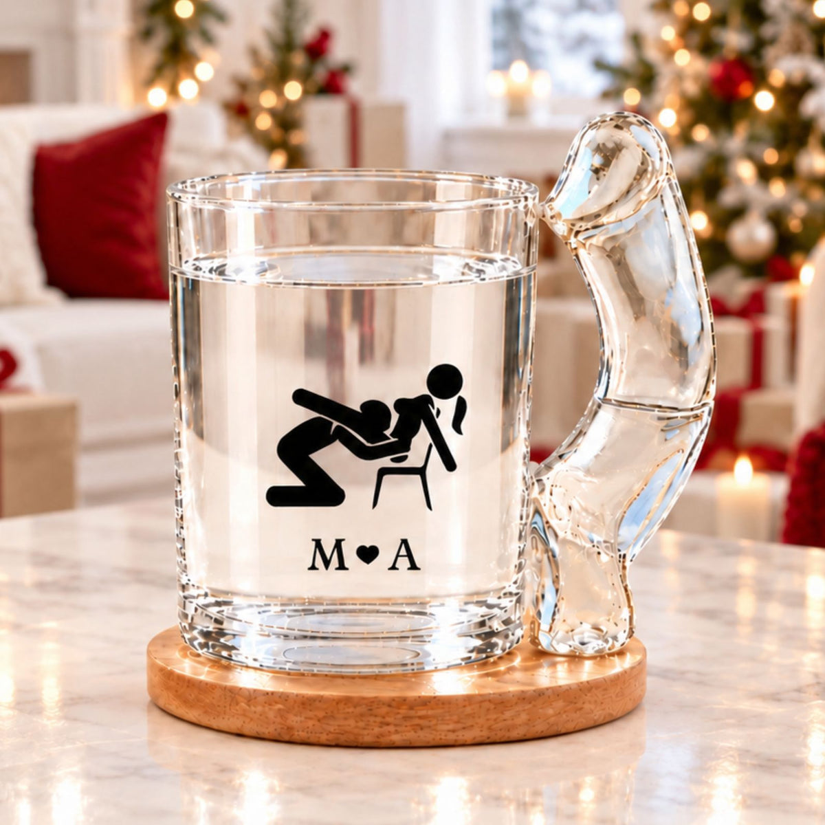 Personalized I Met You I Liked You I Love You Glass Mug, Funny Romantic Couple Gift, Anniversary Gift 686704 WFD