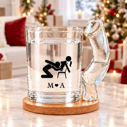 Personalized I Met You I Liked You I Love You Glass Mug, Funny Romantic Couple Gift, Anniversary Gift 686704 WFD