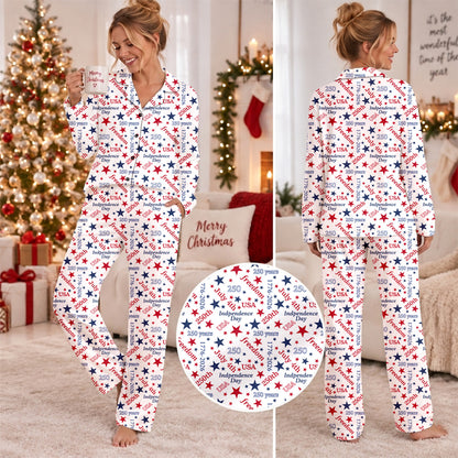 USA 250 Years Pajama Set, 1776-2026 Patriotic PJs, July 4th Independence Day Sleepwear Gift 686220