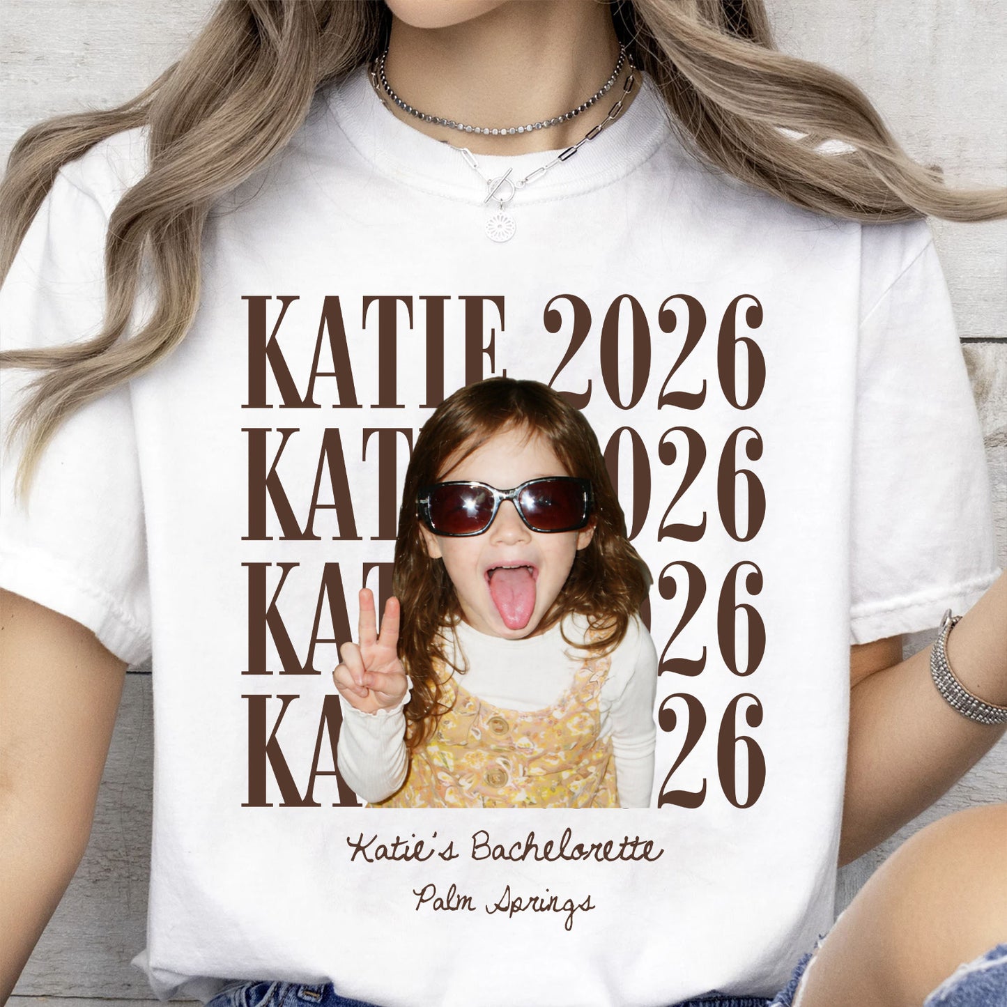 Custom Photo Bachelorette Shirts, Personalized Bridal Party Tee, Bride Squad Shirt 685712