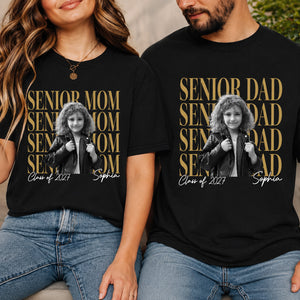 Personalized Senior Mom Shirt, Custom Photo Class of 2027 Graduation Shirt, Proud Parent Graduation Gift 685654