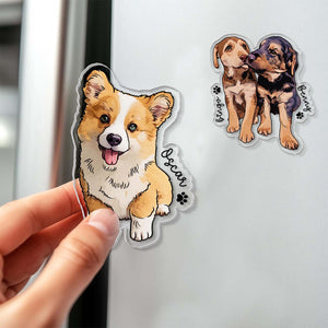 Custom Photo Magnet, Personalized Pet Photo Magnet, Pet Fridge Magnet, Gift for Pet Lovers BX25
