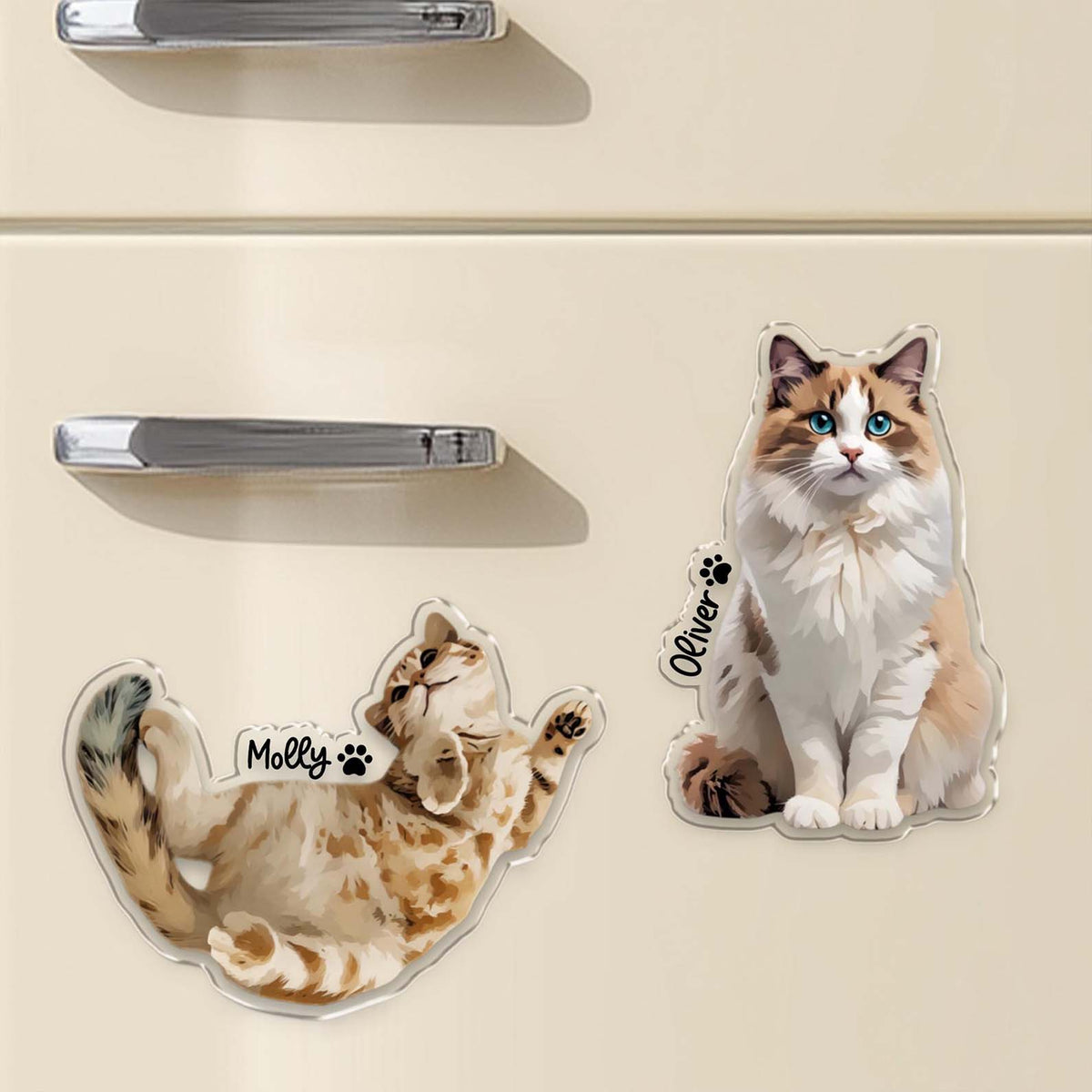 Custom Photo Magnet, Personalized Pet Photo Magnet, Pet Fridge Magnet, Gift for Pet Lovers BX25