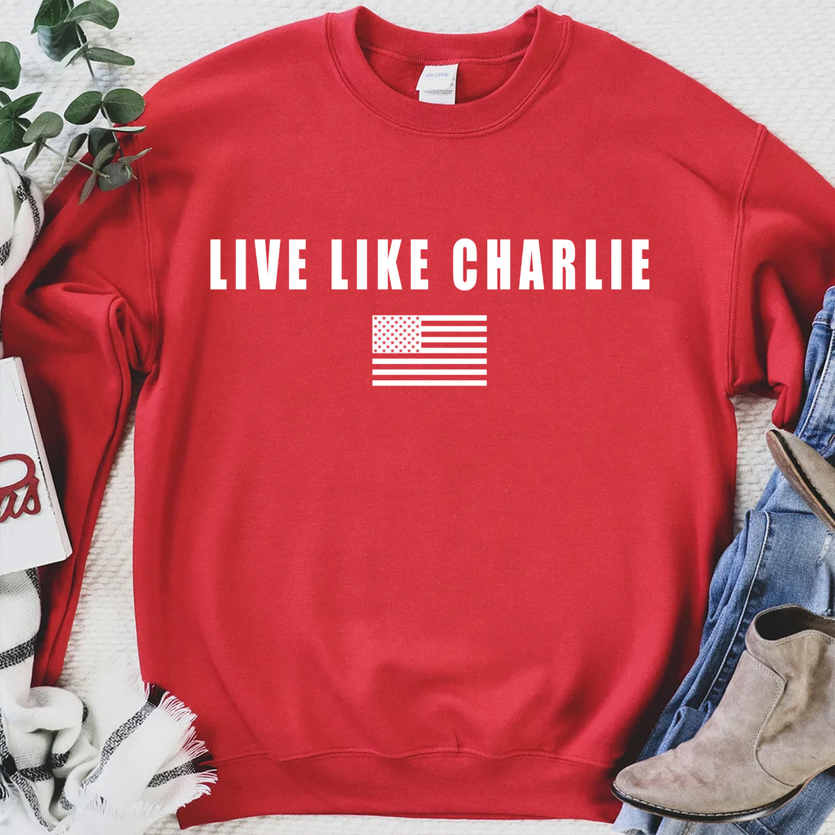 Live Like Charlie Kirk Shirt | Charlie Kirk Red Shirt | We Wear Red Charlie Kirk Birthday October 14 | Red Freedom Tee 683099