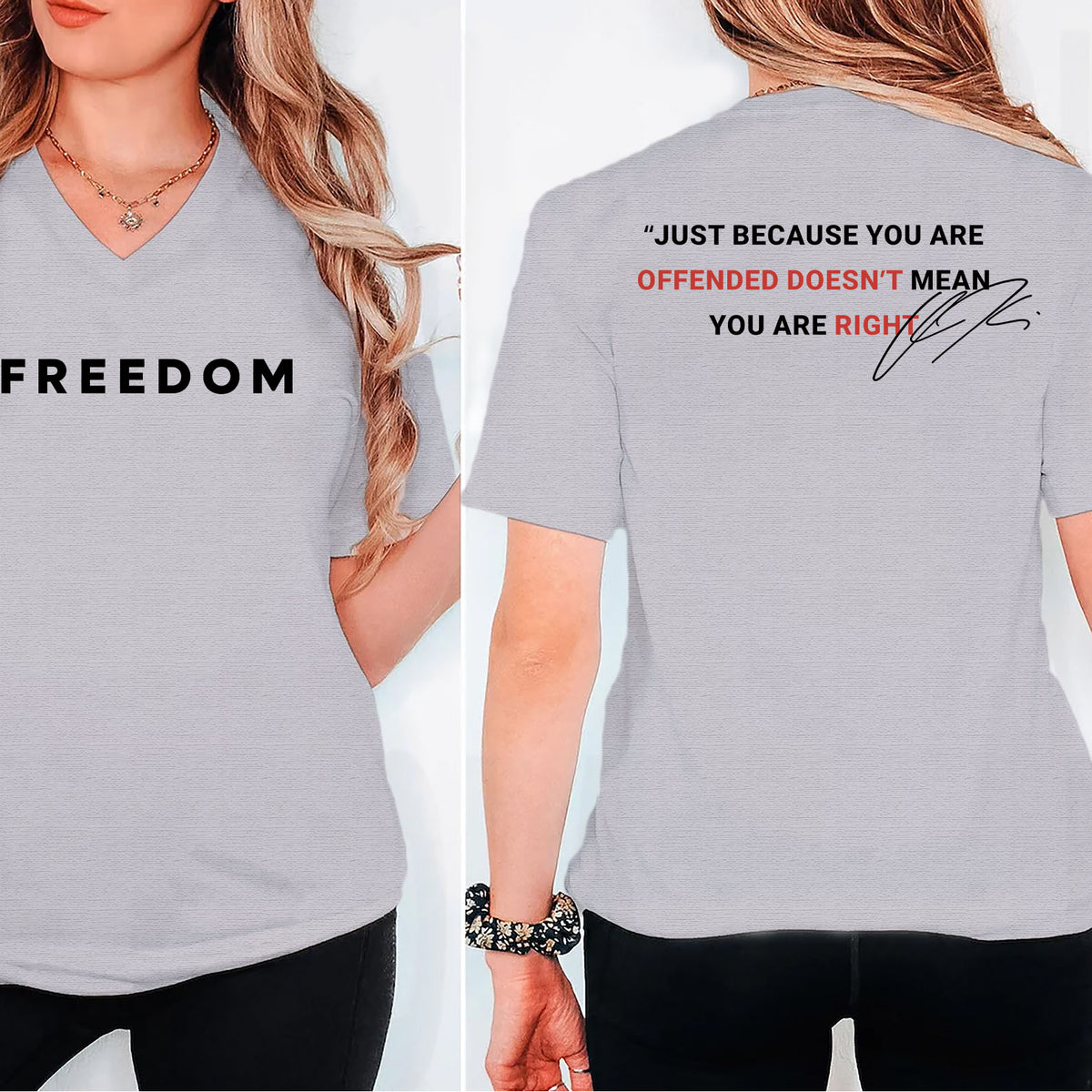 Freedom Charlie Kirk Shirt | Rest In Peace Charlie Kirk Hoodie | Justice for Charlie Kirk Memorial Front & Back Shirt 683022