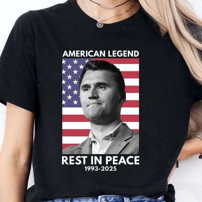 Rest in Peace Charlie Kirk Shirt | RIP Charlie Kirk Tribute T-Shirt | A True Patriot Memorial Tee | Conservative Free Speech Shirt 682911