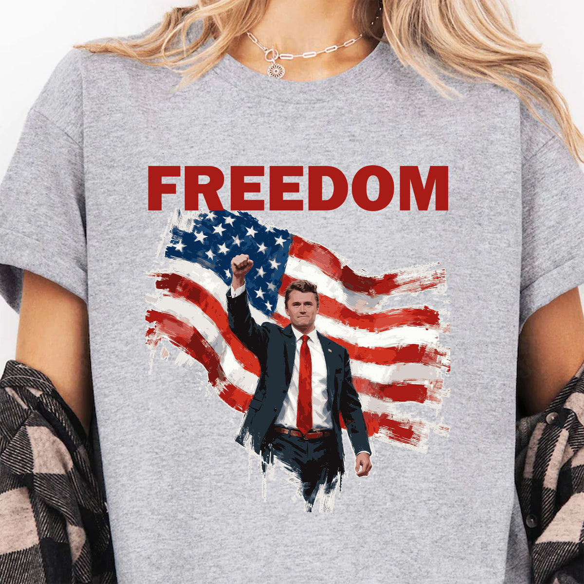 Freedom Charlie Kirk Shirt | Stand With Charlie Kirk | RIP Charlie Kirk Memorial Shirt 683019