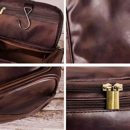 Personalized Groomsmen Toiletry Bag Gift | Engraved Men's Leather Toiletry Bag | Groomsmen Gifts 683747