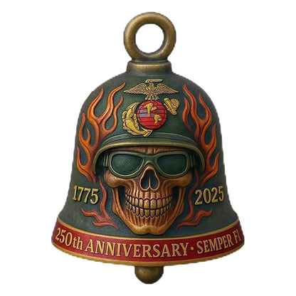 250 Years Anniversary Motorcycle Bell, Handmade Guardian Bell for Luck, Biker Keychain for Men 683720