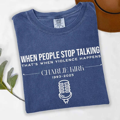 Charlie Kirk Memorial Shirt | RIP Charlie Kirk Tee | Motivational Free Speech T-Shirt | Justice For Charlie Kirk Shirt 682837
