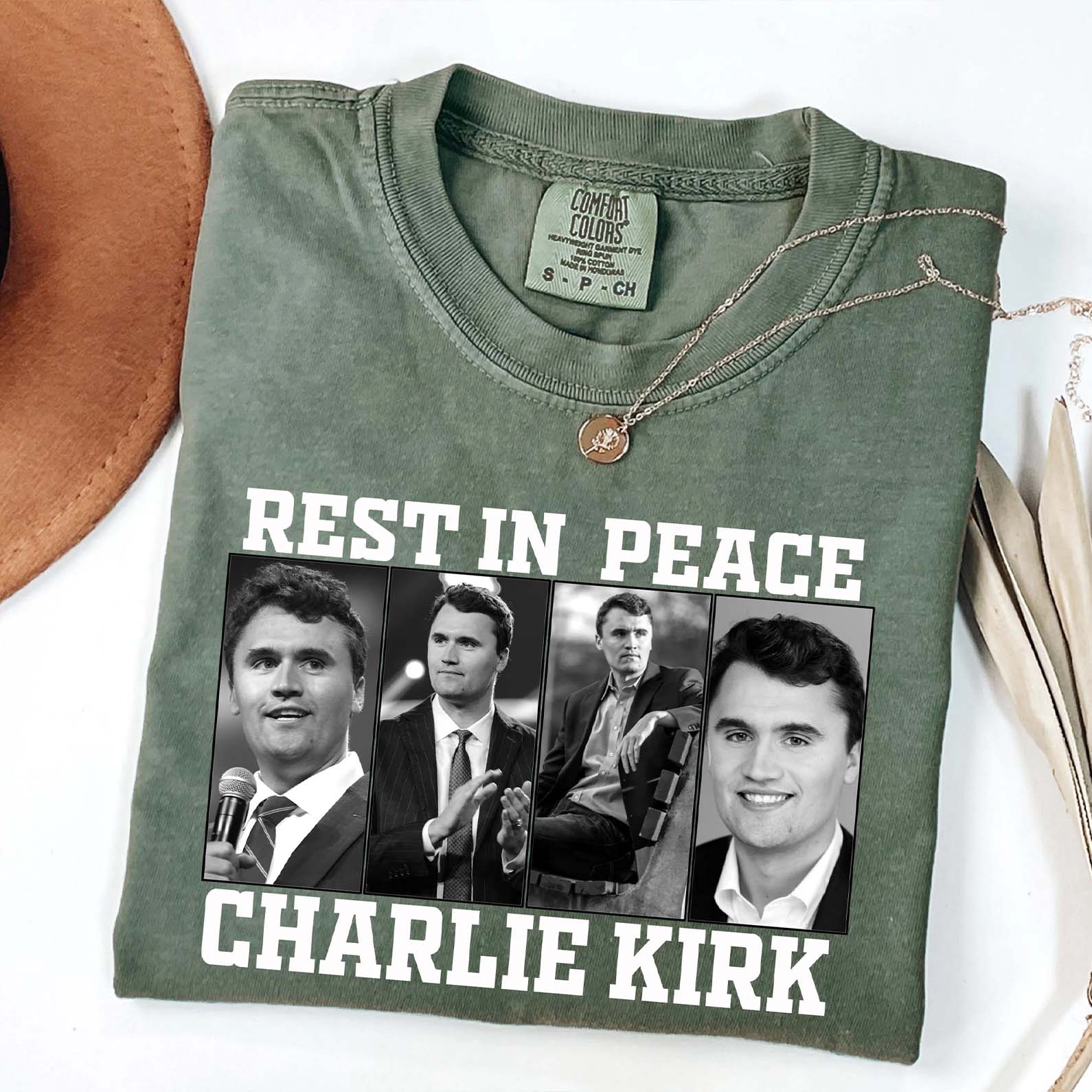 Rest In Peace Charlie Kirk Shirt, Justice for Charlie Kirk Shirt, Charlie Kirk Assassination Shirt, Pray for Charlie Kirk Shirt 682852