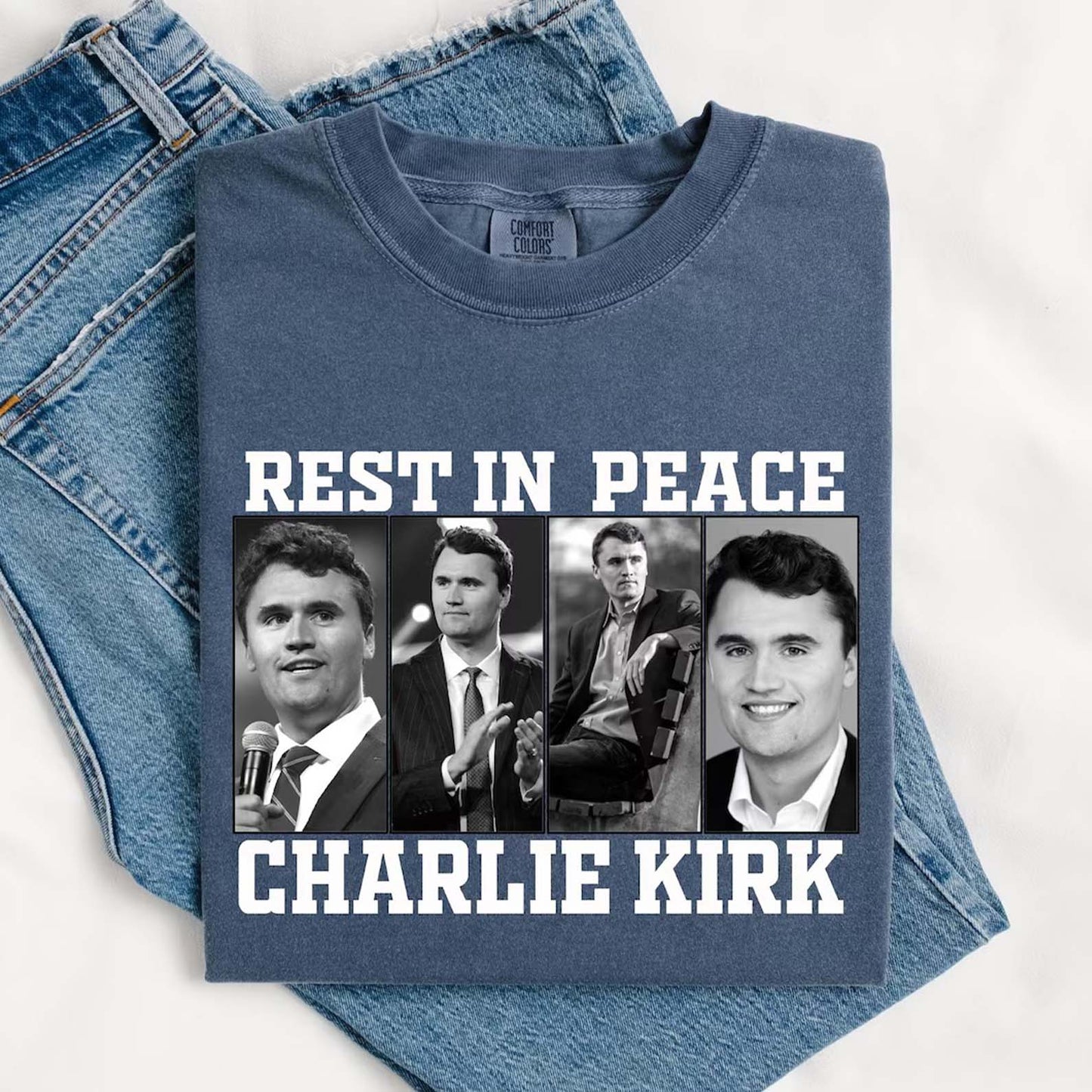 Rest In Peace Charlie Kirk Shirt, Justice for Charlie Kirk Shirt, Charlie Kirk Assassination Shirt, Pray for Charlie Kirk Shirt 682852