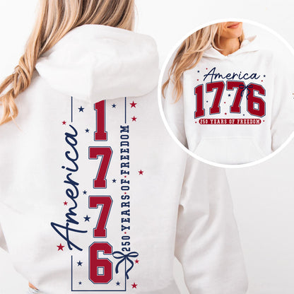 250 Years of Freedom Shirt | Patriotic America 1776–2026 Front & Back Shirt 684204