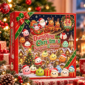 24 Days Christmas Advent Calendar, Cute Dumpling Mochi Squishy Fidget Toy Set, Holiday Party Favors & Stocking Stuffers Gifts 686651 WFD