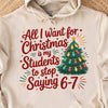 Funny Six Seven Bright Sweater Christmas  | 6 7 Six Seven Funny Holiday Sweatshirt | Viral 6 7 Gen Z Meme Shirt 683659