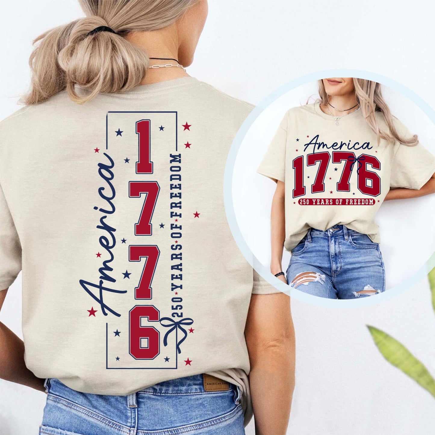 250 Years of Freedom Shirt | Patriotic America 1776–2026 Front & Back Shirt 684204