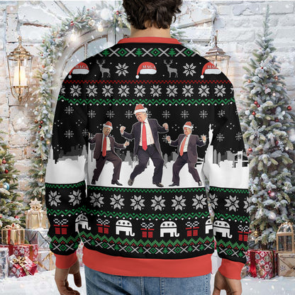 Donald Trump Santa Ugly Sweater, Make Christmas Great Again Christmas All-Over-Printed Sweatshirt 683439 - GOP