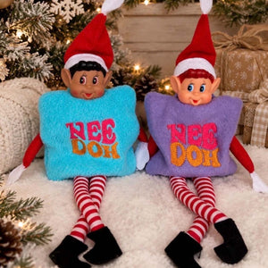 Christmas Elf Doll Embroidered NeeDoh Costume Sweater, Festive Holiday Clothes & Accessories for Elf Doll Props 686678 WFD