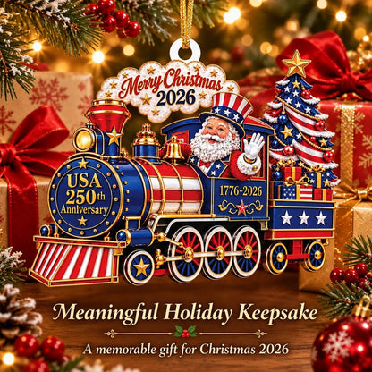 250 Years of Freedom Liberty Tree Christmas Acrylic Ornament 2026, 1776–2026 Semiquincentennial Patriotic Tree Hanging Keepsake, Historic USA Patriotic Gift 686727 WFD