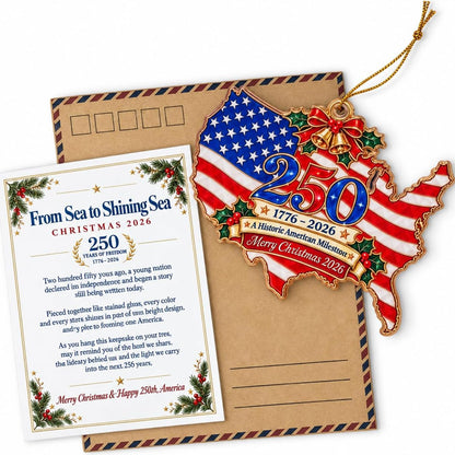 250 Years of Freedom Liberty Tree Christmas Acrylic Ornament 2026, 1776–2026 Semiquincentennial Patriotic Tree Hanging Keepsake, Historic USA Patriotic Gift 686727 WFD