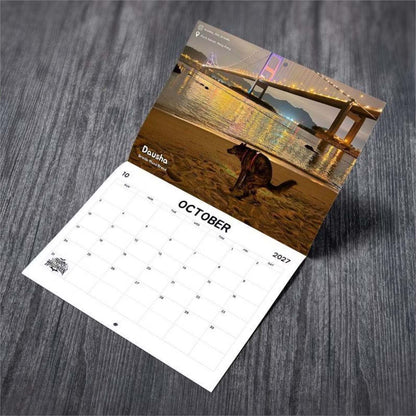 2027 Dogs Pooping in Beautiful Places Calendar, Funny Dog Wall Calendar, Gag Gift for Pet Lovers 686701 WFD