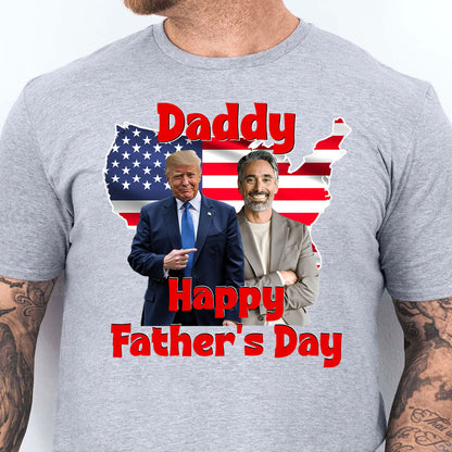 My Dad With Donald Trump Custom Photo Shirt | Father's Day Shirt | Father's Day Gift Ideas 682017 - GOP