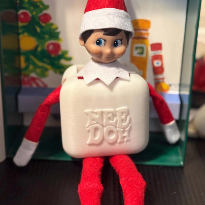 Christmas Elf Nice Cube Costume – Funny Holiday Doll Accessory 686675 WFD