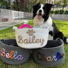Personalized Pet Toy Basket, Custom Name Basket, Rope Cotton Basket Gift, Pet Toy Basket, Custom Toy Storage For Pet BX25