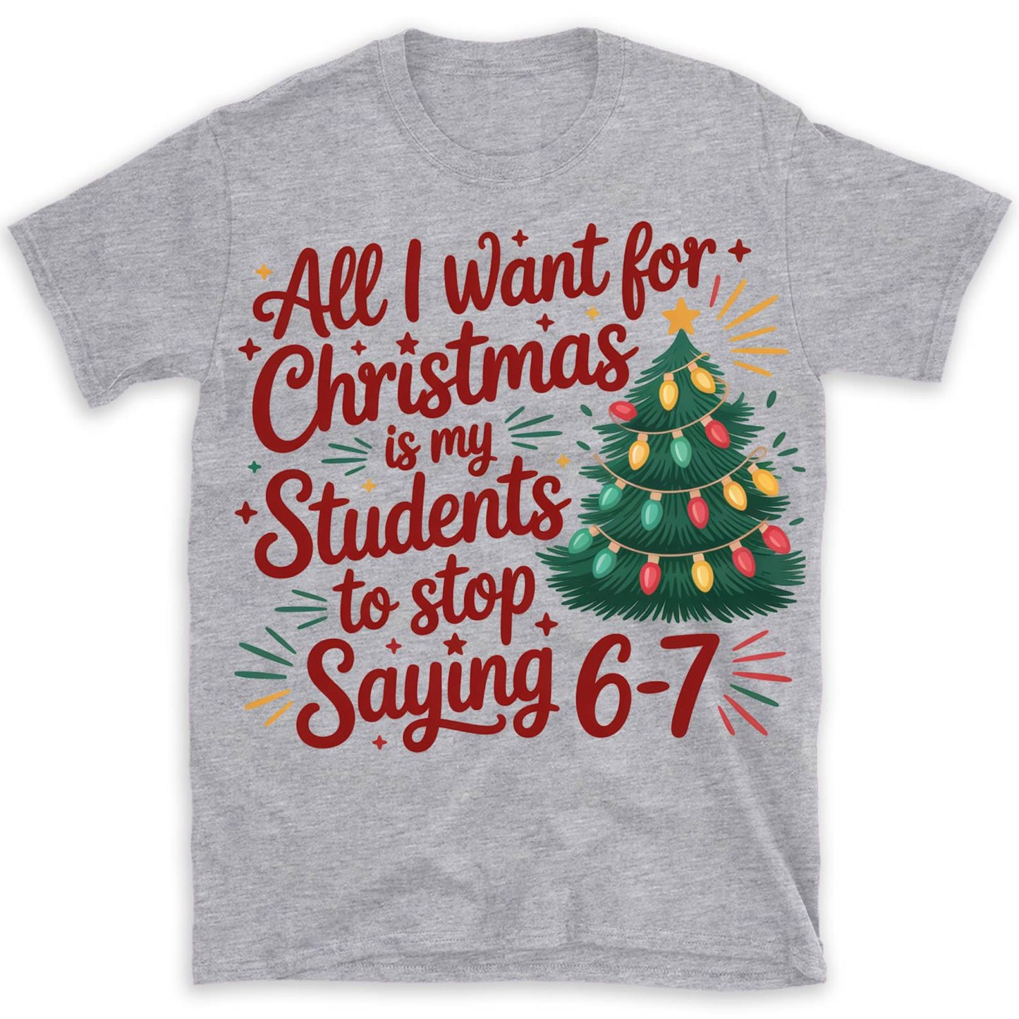 Funny Six Seven Bright Sweater Christmas  | 6 7 Six Seven Funny Holiday Sweatshirt | Viral 6 7 Gen Z Meme Shirt 683659