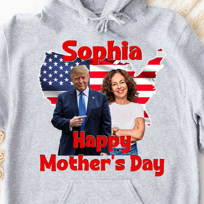 My Mom With Donald Trump Custom Photo Shirt | Mother's Day Shirt | Mother's Day Gift Ideas 682017 - GOP
