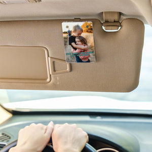 Drive Safe Custom Photo Car Visor Clip | Personalized Gift For Him | Car Photo Frame 683274
