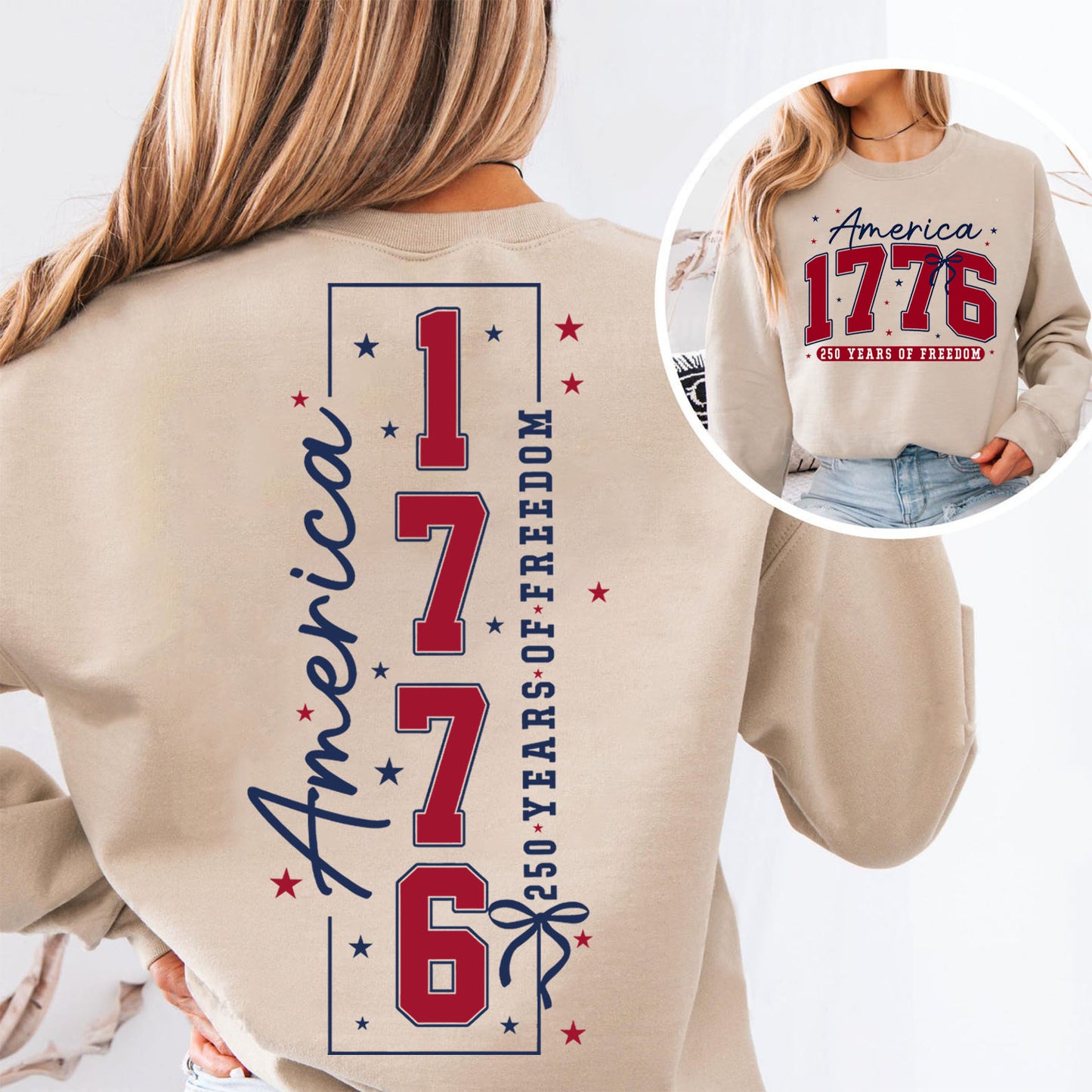 250 Years of Freedom Shirt | Patriotic America 1776–2026 Front & Back Shirt 684204