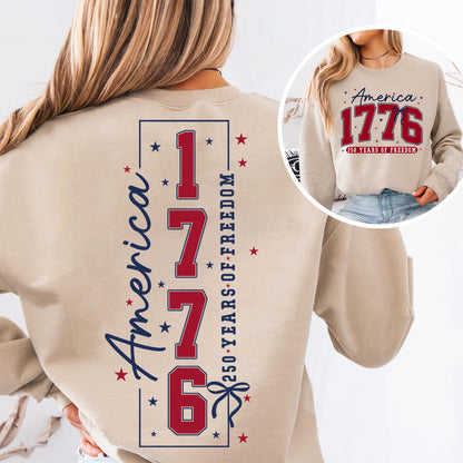 250 Years of Freedom Shirt | Patriotic America 1776–2026 Front & Back Shirt 684204