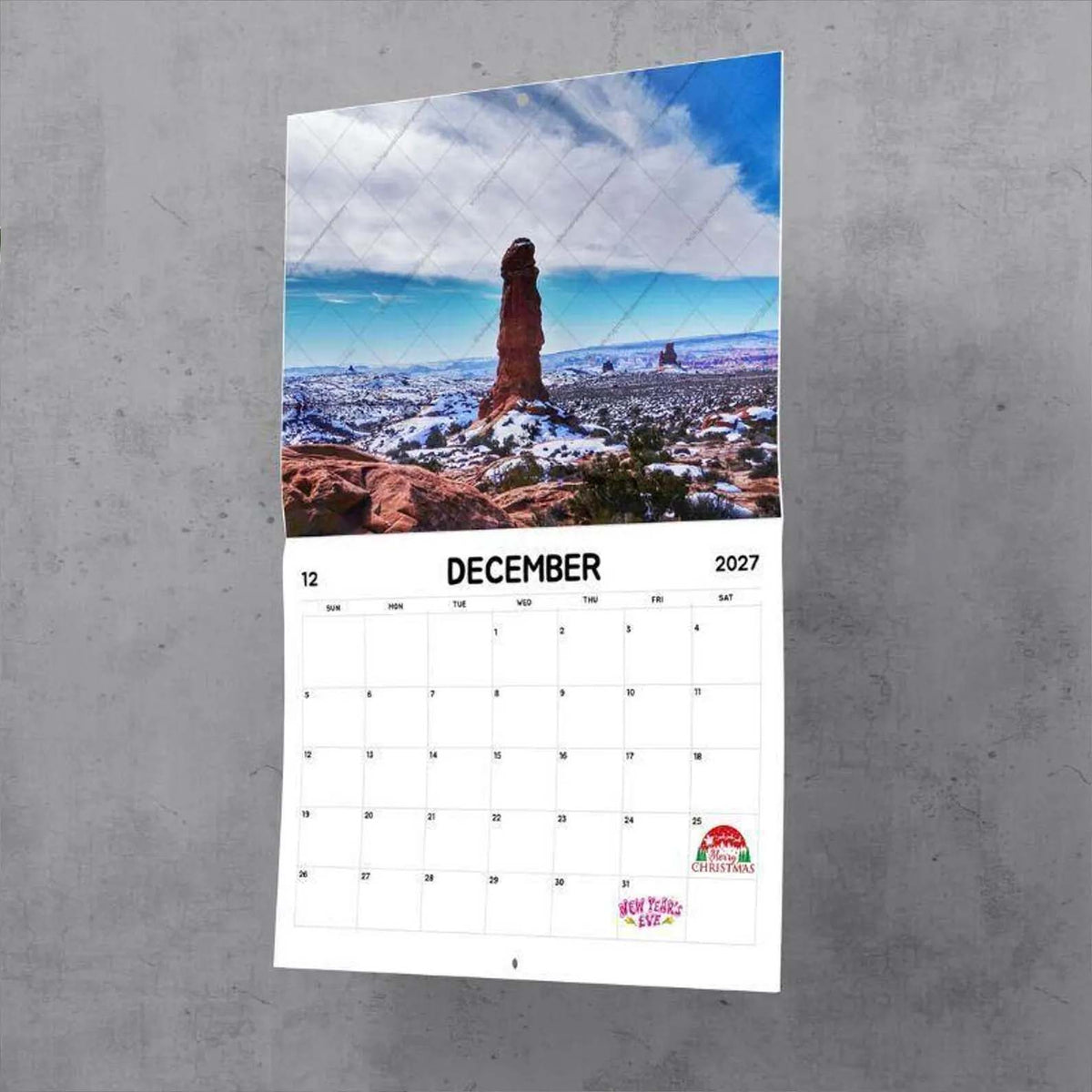 Funny 2027 Wall Calendar - Nature's Cock Shots Adult Prank Gift, Hilarious White Elephant & Secret Santa Gift Idea for Friends, Coworkers & Men 686698 WFD
