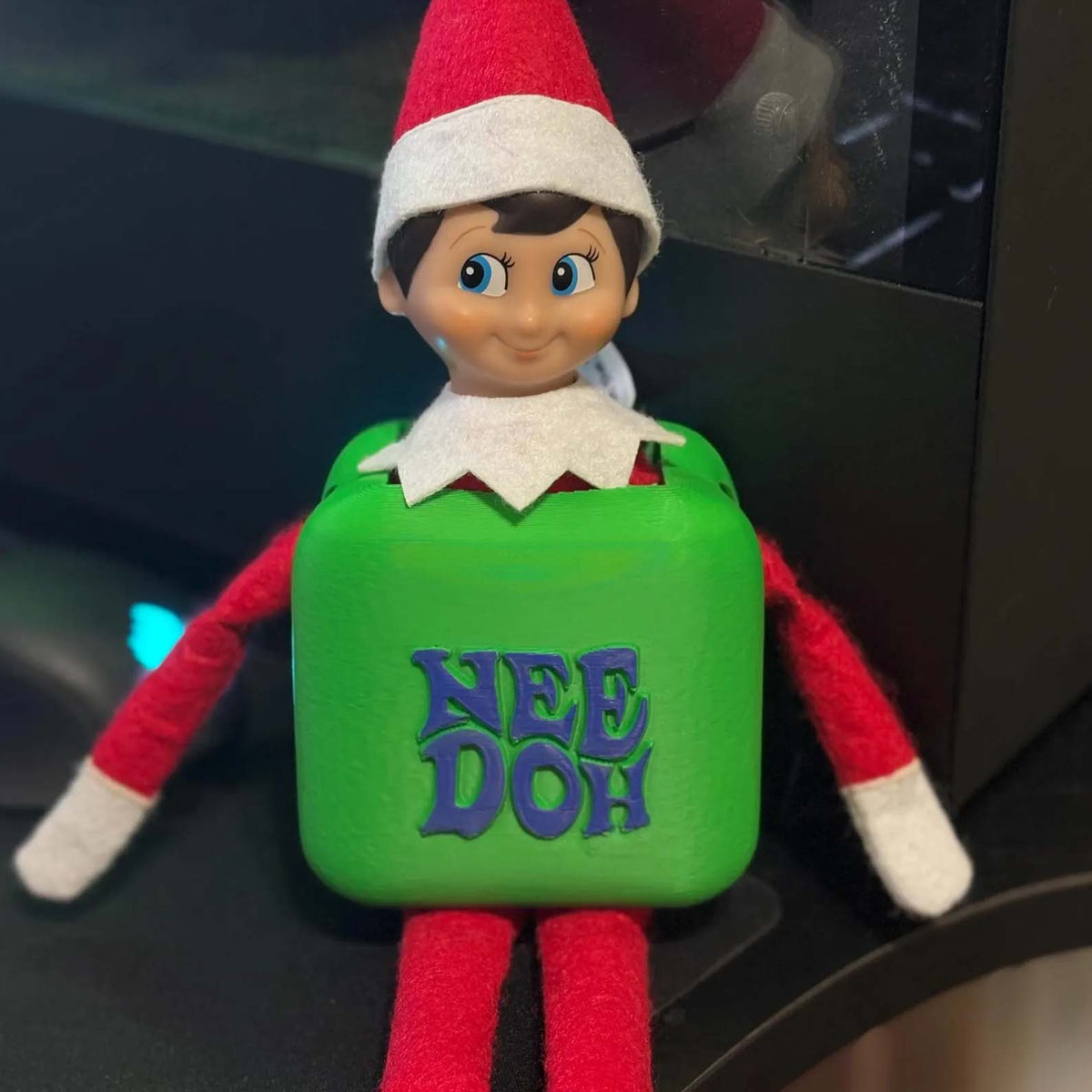 Christmas Elf Nice Cube Costume – Funny Holiday Doll Accessory 686675 WFD