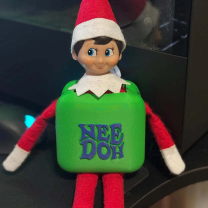 Christmas Elf Nice Cube Costume – Funny Holiday Doll Accessory 686675 WFD