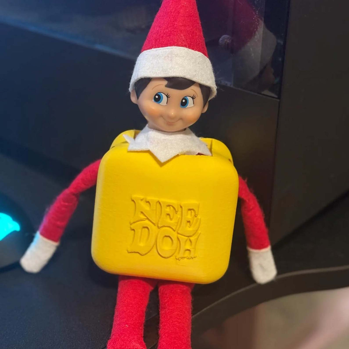 Christmas Elf Nice Cube Costume – Funny Holiday Doll Accessory 686675 WFD