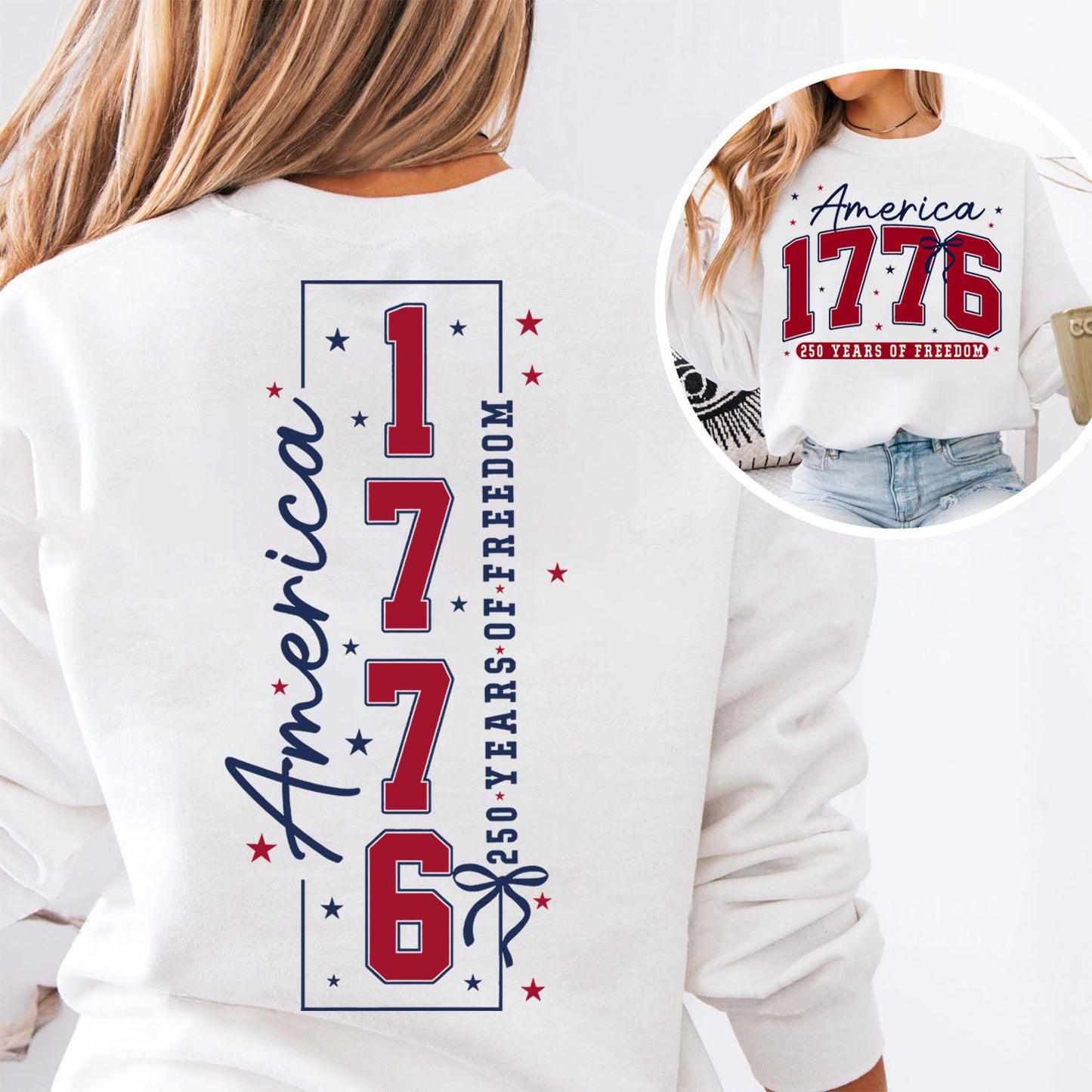 250 Years of Freedom Shirt | Patriotic America 1776–2026 Front & Back Shirt 684204