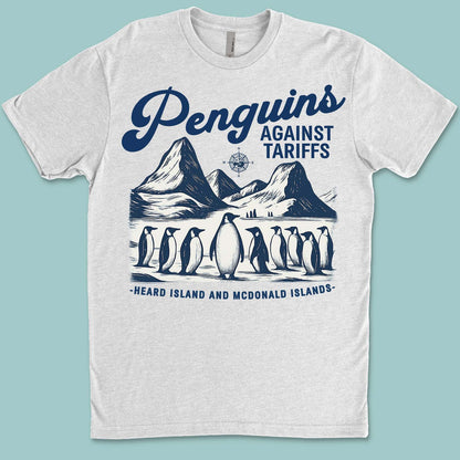 Penguins Against Tariffs Shirt – Funny 8647 Anti Trump Shirt, Resist Penguins Tariff Protest Bright T-Shirt, Anti MAGA Political Tee 682193