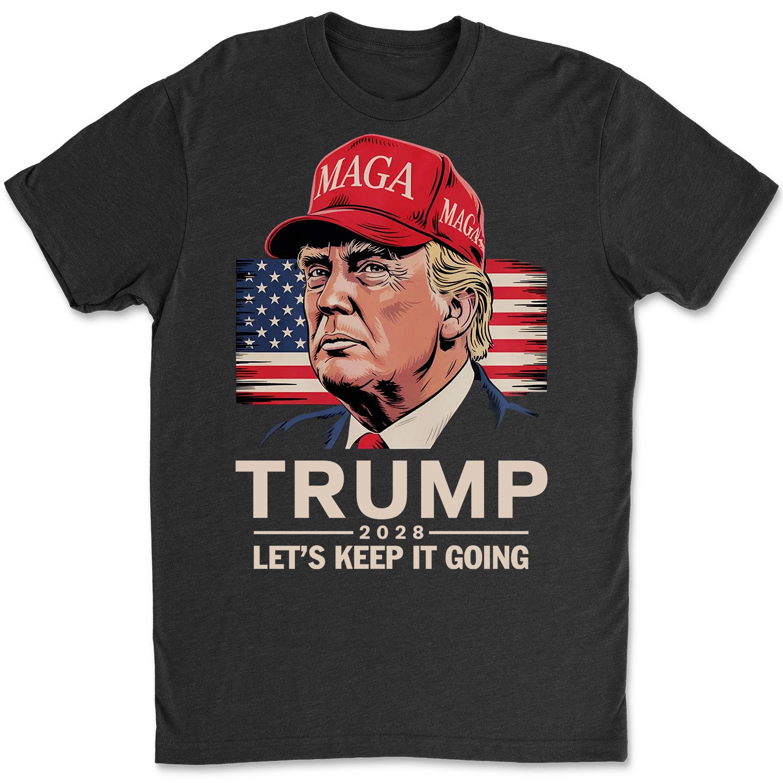 Trump 2028 Shirt | Let's Keep It Going Shirt | Conservative Election Apparel | Pro-Trump Political Support T-Shirt GOP | MAGA Tee 682283