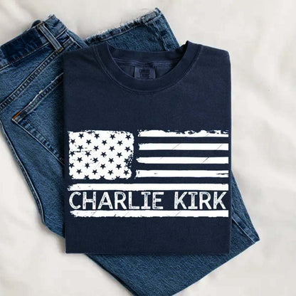 Patriotic Charlie Kirk Memorial Shirt | RIP Charlie Kirk Tribute Tee | Pray for Charlie Kirk Tee | Human Rights T-Shirt 682896