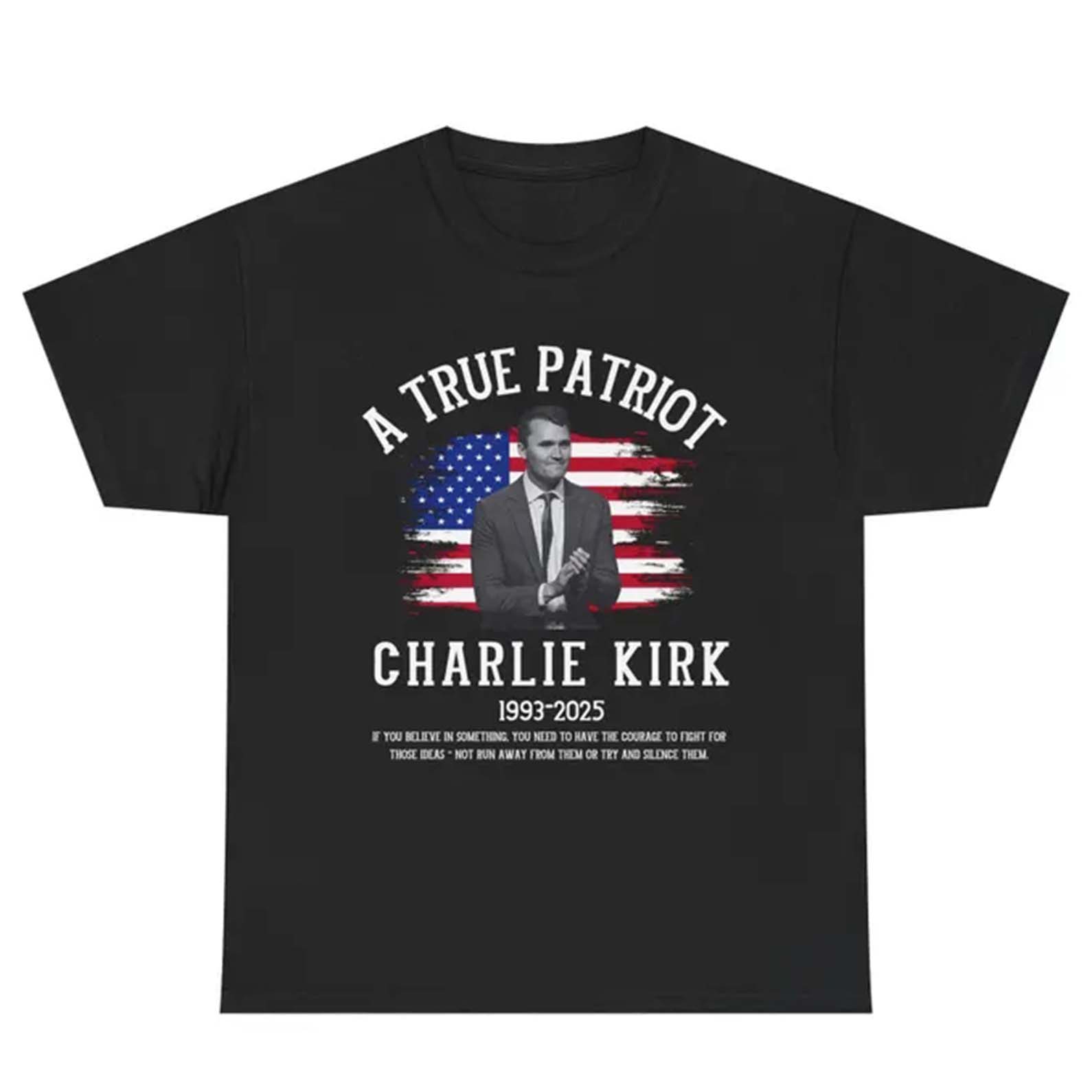 A True Patriot Charlie Kirk Memorial Shirt | Justice for Charlie Kirk Tee | Conservative Free Speech Apparel 682864