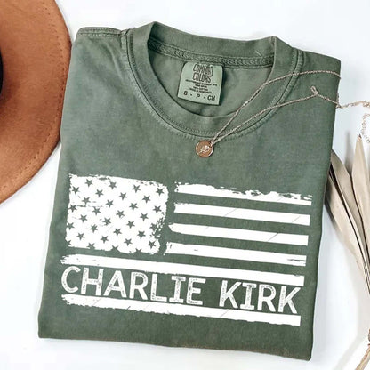 Patriotic Charlie Kirk Memorial Shirt | RIP Charlie Kirk Tribute Tee | Pray for Charlie Kirk Tee | Human Rights T-Shirt 682896