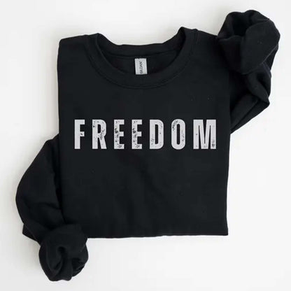Freedom Charlie Kirk Memorial Sweatshirt | Charlie Kirk Sleeve Right Print Sweater | Human Rights Apparel 682917