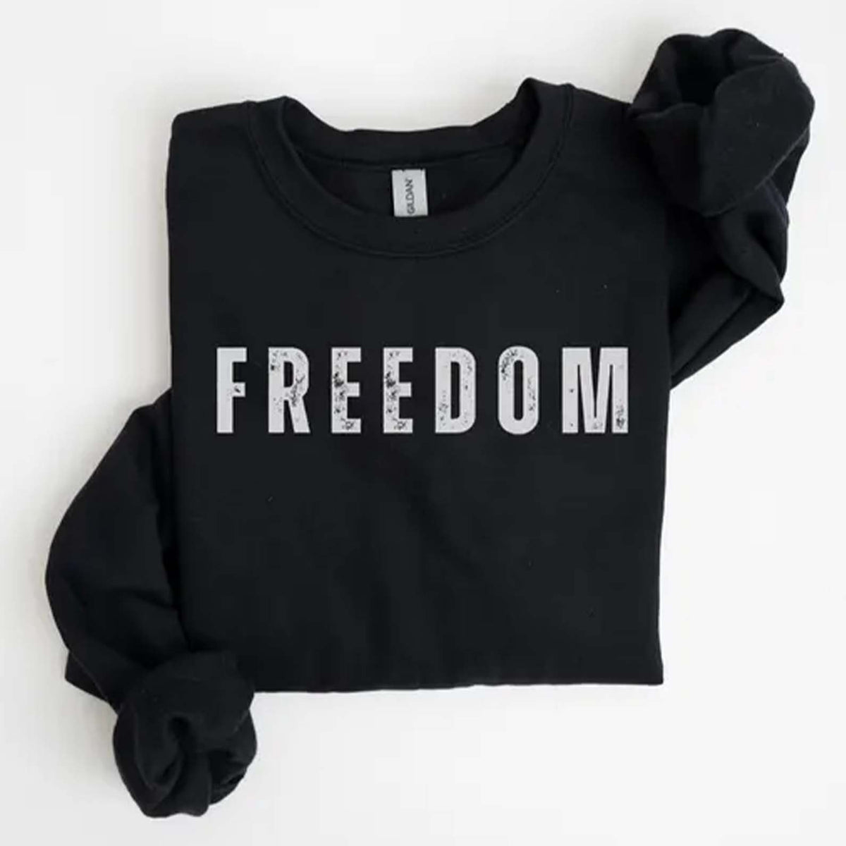 Freedom Charlie Kirk Memorial Sweatshirt | Charlie Kirk Sleeve Right Print Sweater | Human Rights Apparel 682917